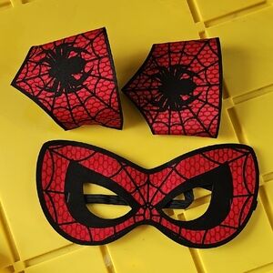 Spiderman Web Red and Black Kids Costume Set